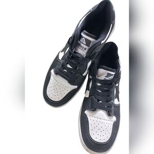 Ballaza Men’s Black/White Lace-Up Sneakers Size 41 EU